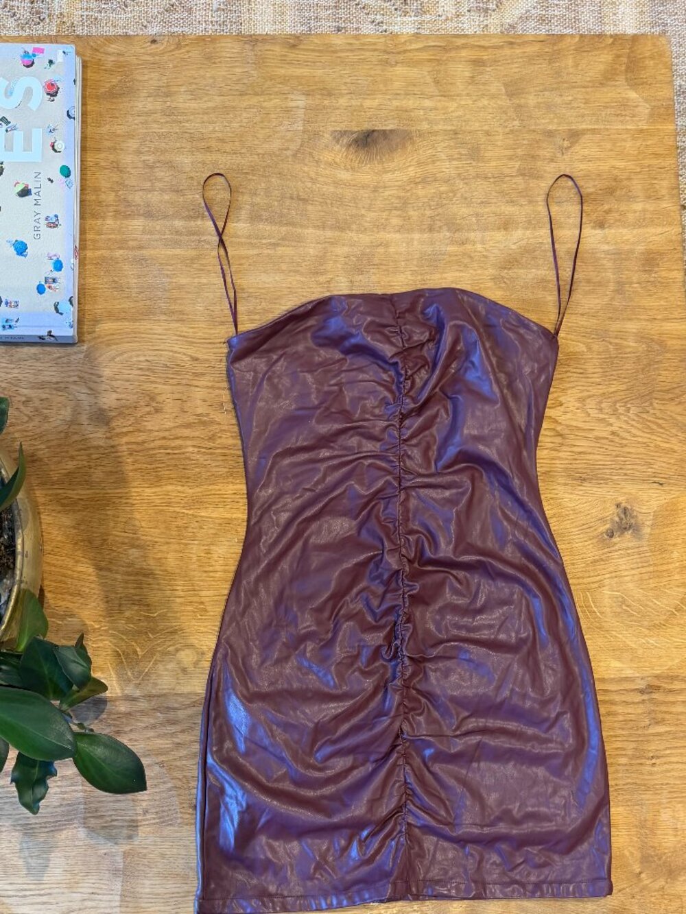 Bad Habit Faux Leather Mini Dress